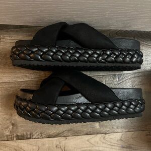 Pierre Dumas slide platform sandals